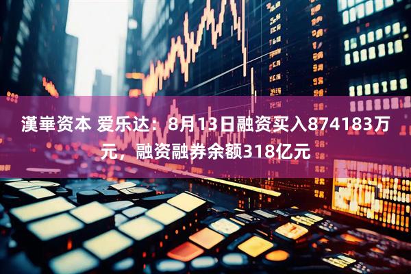 漢崋资本 爱乐达：8月13日融资买入874183万元，融资融券余额318亿元